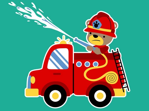 Животные и пожарные машины: Матч-3 (Animal Firetrucks Match 3)