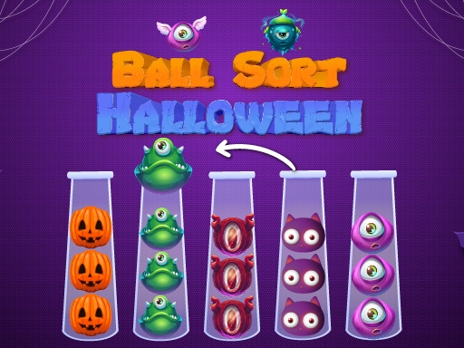 Сортировка шаров: Хэллоуин (Ball Sort Halloween)