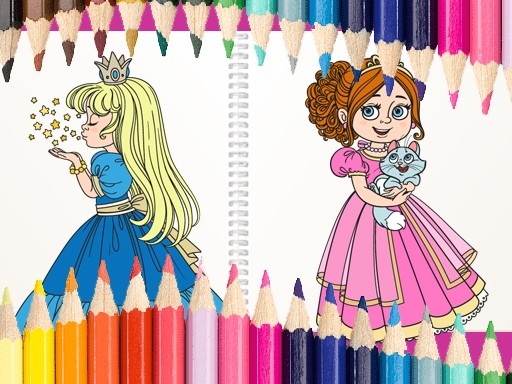 Красивая раскраска принцесс (Beautiful Princess Coloring Book)