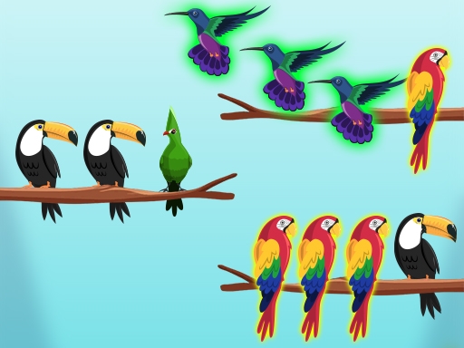 Сортировка Птиц: Испытания (Bird Sort Challenges)