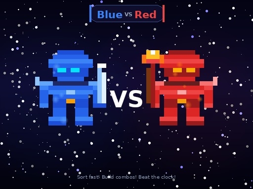 Azul contra Rojo: Batalla de Colores - ¡Demuestra tus reflejos rápidos!