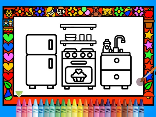 Раскрась и укрась комнаты (Color and Decorate Rooms)