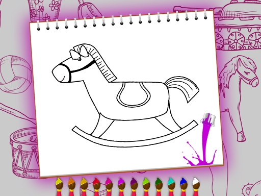 Книжка-раскраска: Магазин игрушек (Coloring Book Toy Shop)