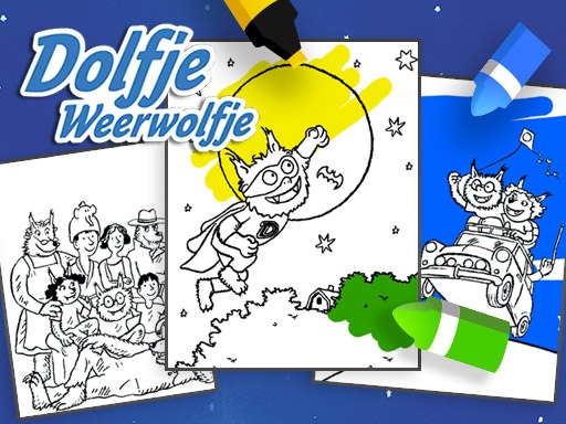 Dolfje Weerwolfje 填色遊戲