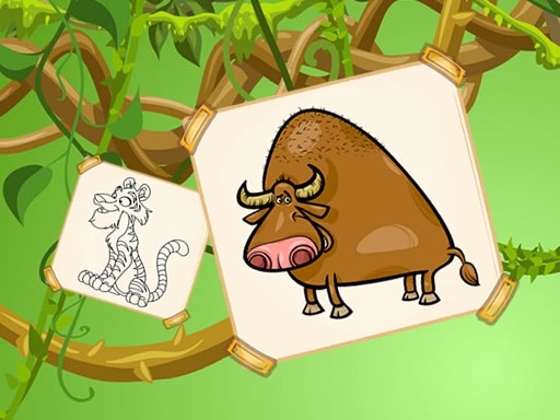 時尚動物填色遊戲