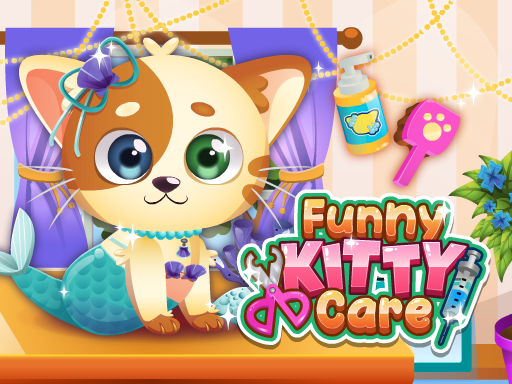 ¡Funny Kitty Care! ¡Ayuda a un gatito adorable!