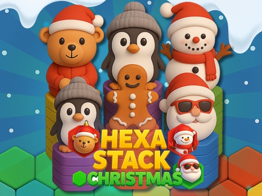 ¡Hexa Stack Christmas: ¡El rompecabezas navideño más divertido!