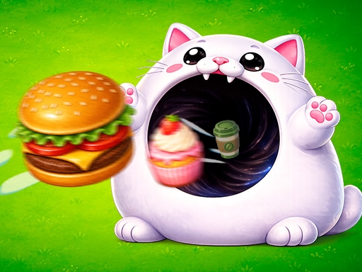 Голодный Кот и Чёрная Дыра  - Прокачай своего кота до гигантских размеров!