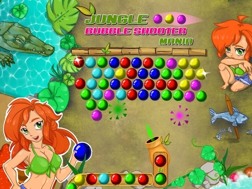 Безумный шутер пузырей в джунглях (Jungle Bubble Shooter Mania)