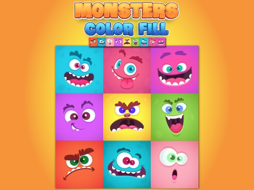 Монстры: Заполни цветом (Monsters Color Fill)