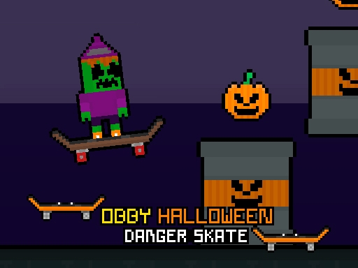 Obby Halloween Danger Skate (Obby Halloween Danger Skate)