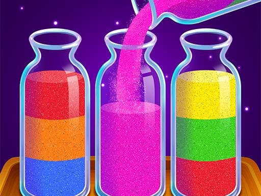 Сортировка песка: Цветная головоломка  - Испытай свою логику в каскаде песчинок!