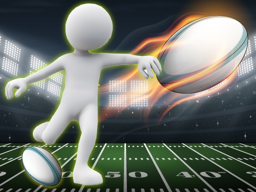 Бег и удар в регби со Стикменом (Stickman Rugby Run And Kick)