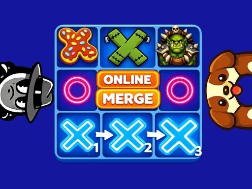 Крестики-Нолики: Слияние (Tic Tac Toe Merge)