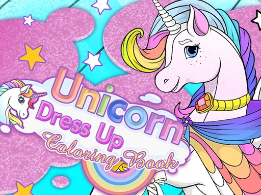 Единорог: Раскраска и Наряды (Unicorn Dress Up Coloring Book)