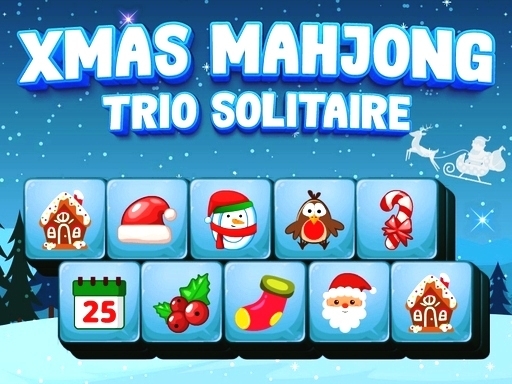Рождественское маджонг-трио пасьянс (Xmas Mahjong Trio Solitaire)